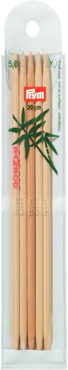 Andrele drepte, 2 varfuri, din bambus, dim 20 cm / 5,00 mm