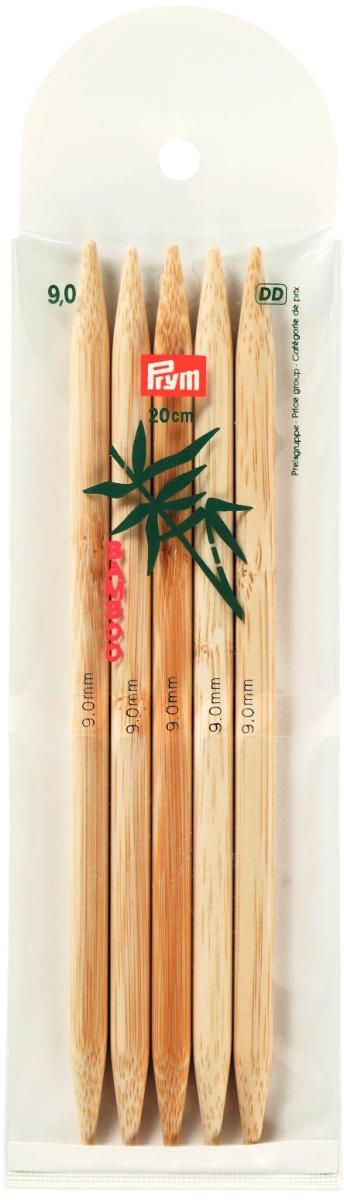 Andrele drepte, 2 varfuri, din bambus, dim 20 cm / 9,00 mm